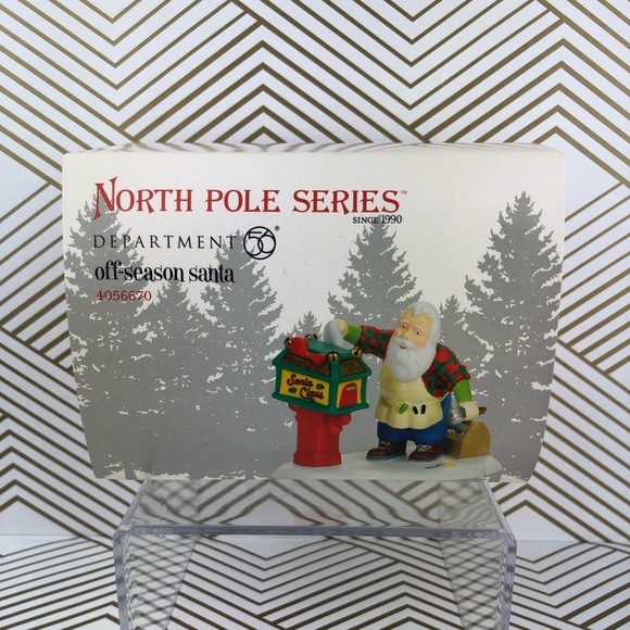 NIB Dept. 56 NORTH POLE Off-Season Santa 4056670 Village Figurines - Retired - Picture 5 of 9